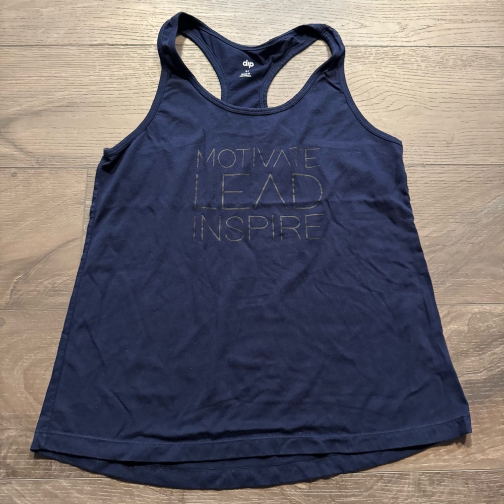 Motivate Lead Inspire Sleeveless Racerback Tank Top Medium by Dip brand